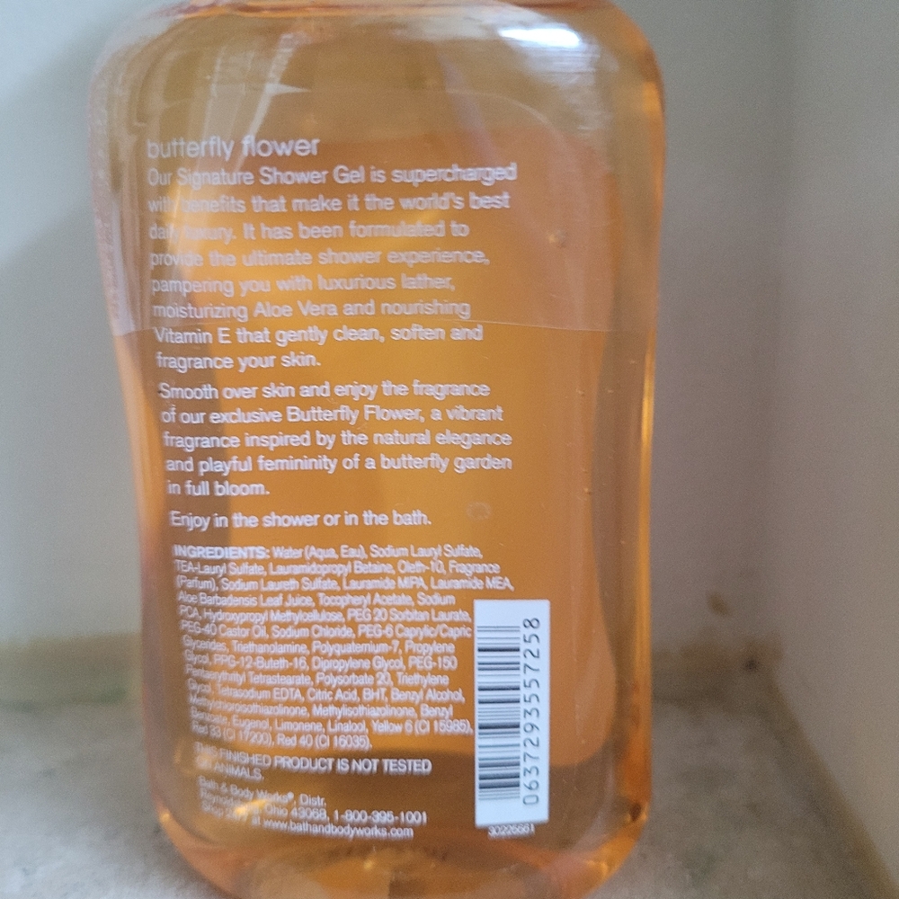 NEW Bath & Body Works "SEALED" Butterfly Flower Shower Gel 10 FLOZ RARE - Picture 2 of 3